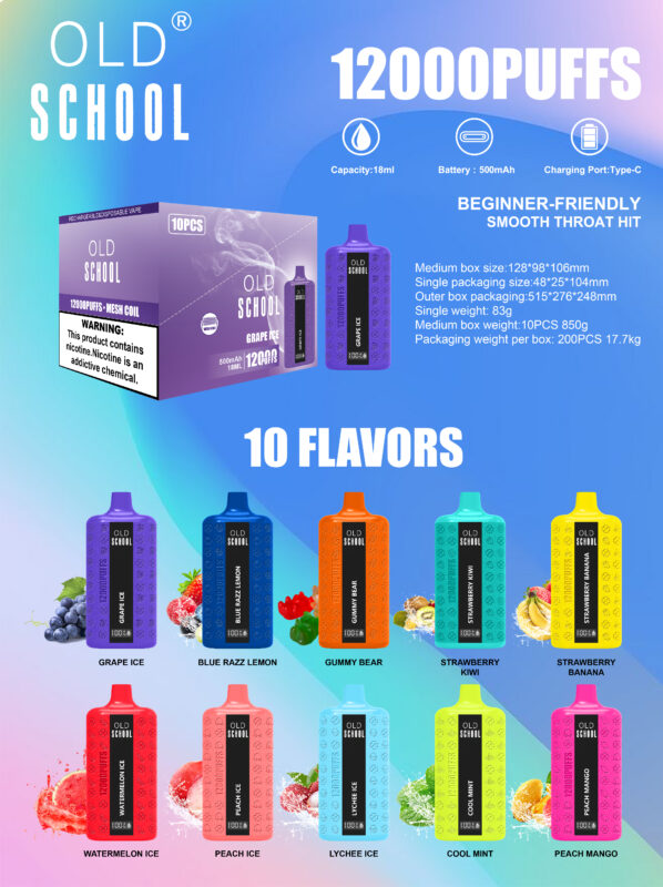 12000puffs LCD Display screem function disposable Vape