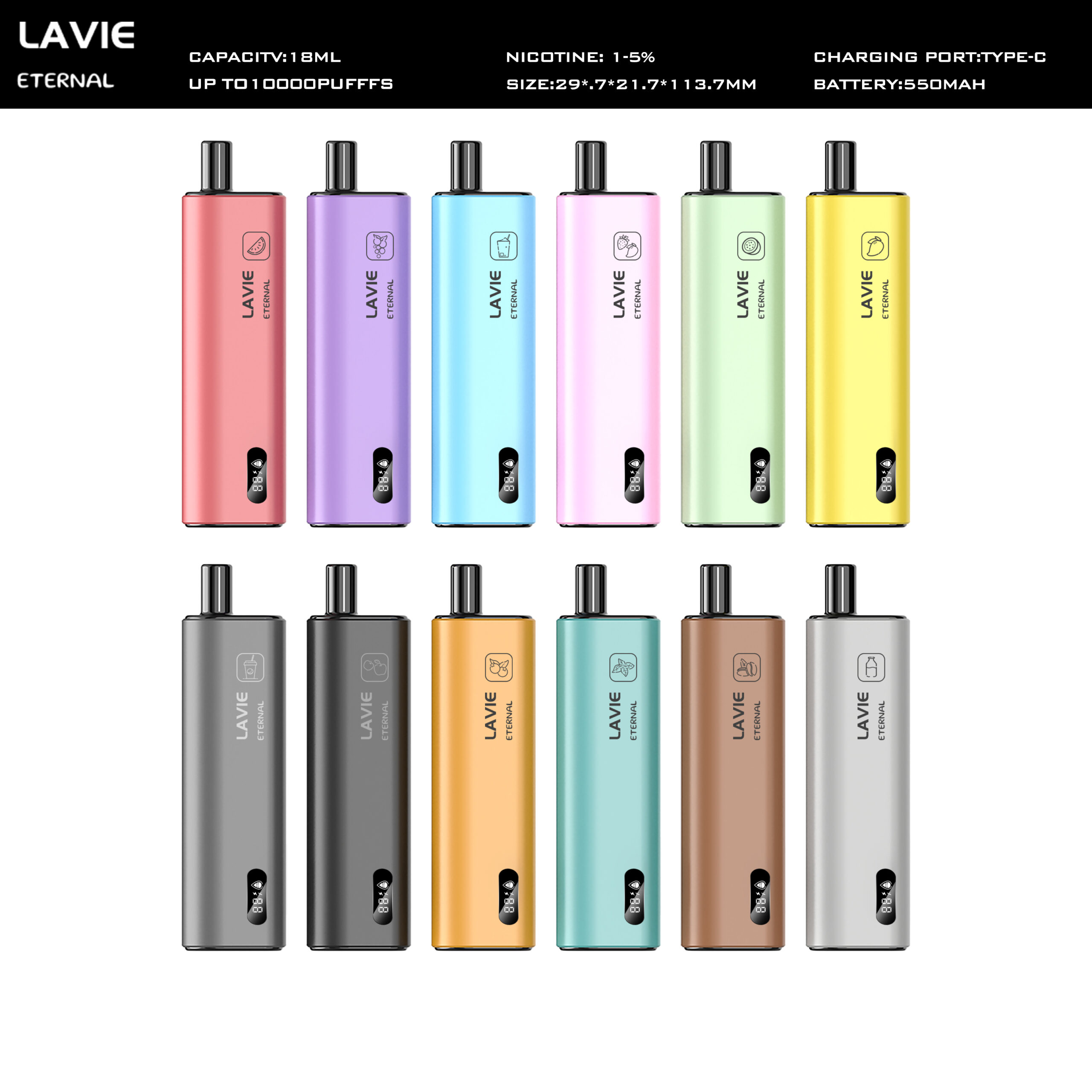 LAVIE Eternal 10000 Vape puffs