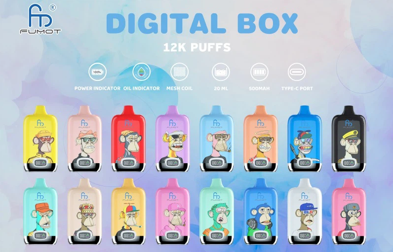 FUMOT DIGITAL BOX disposable vape,up to 12000puffs 